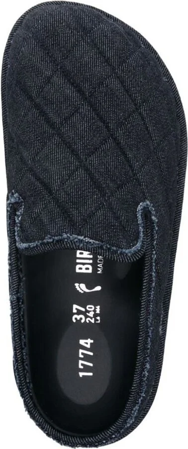 Birkenstock Eliscu Stone Washed Denim Mule Shoes - Image 2