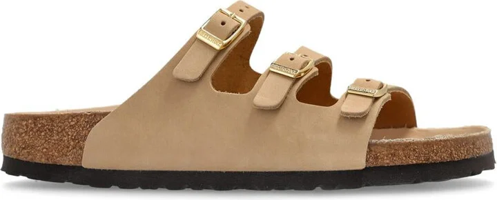 Birkenstock Florida Sandcastle, Nubuck Leather Shoes