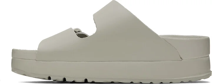 Birkenstock Gray Arizona Flex Platform Sandals - Image 3