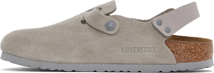 Birkenstock Gray Narrow Tokio Slip-on Loafers - Image 3