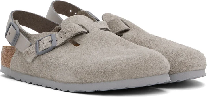 Birkenstock Gray Narrow Tokio Slip-on Loafers - Image 4