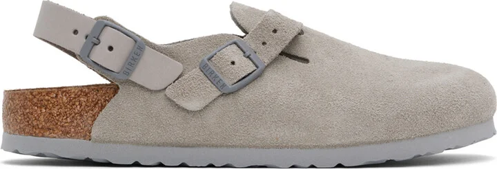 Birkenstock Gray Narrow Tokio Slip-on Loafers