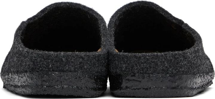 Birkenstock Gray Narrow Zermatt Slippers - Image 2