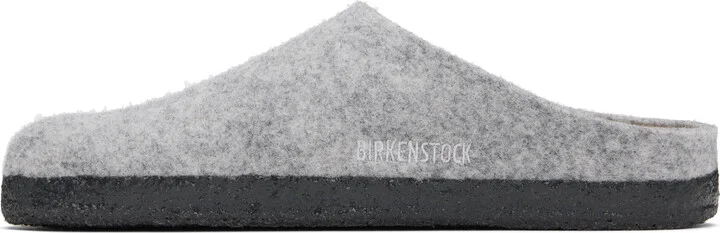 Birkenstock Gray Narrow Zermatt Slippers - Image 3