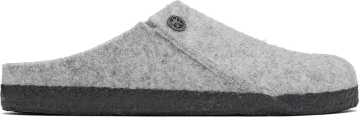 Birkenstock Gray Narrow Zermatt Slippers