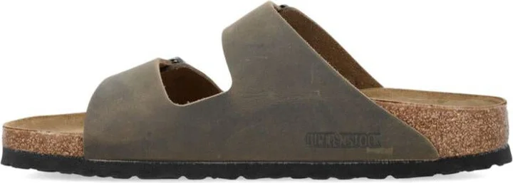 Birkenstock Green Leather Arizona Sandals - Image 2
