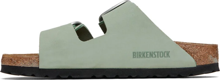 Birkenstock Green Narrow Arizona Big Buckle Sandals - Image 3
