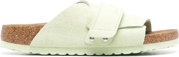 Birkenstock Kyoto Faded Lime, Suede Leather/Nubuck Shoes