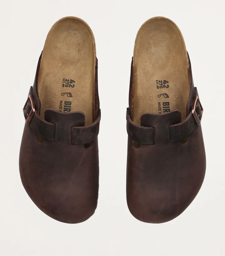 Birkenstock Leather Boston Clogs - Image 4