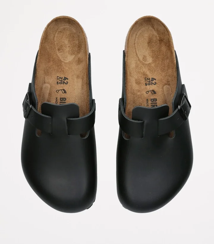 Birkenstock Leather Boston Clogs - Image 4
