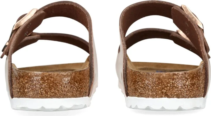 Birkenstock Leather Metallic Arizona Sandals - Image 2