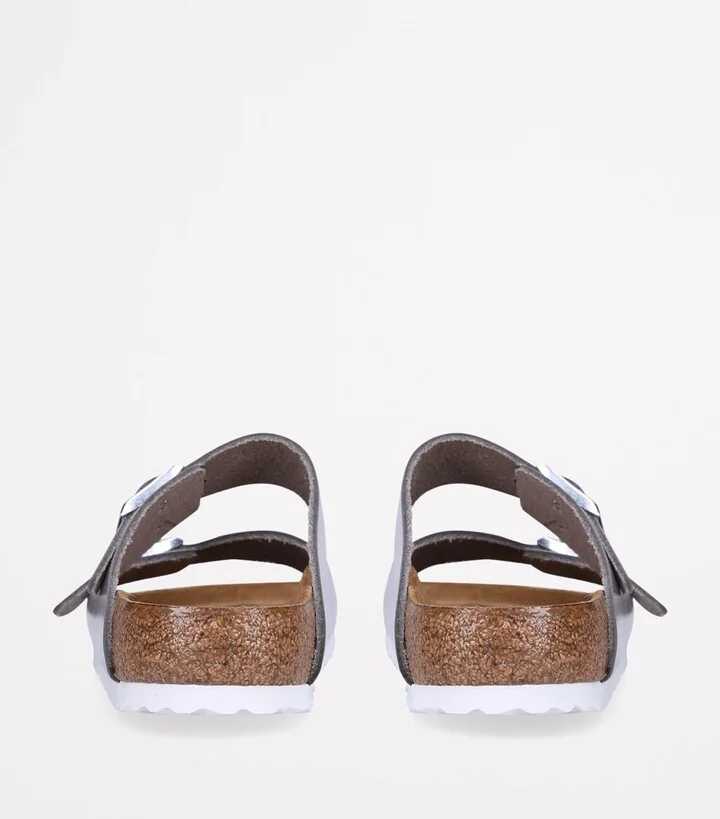 Birkenstock Leather Metallic Arizona Sandals - Image 2