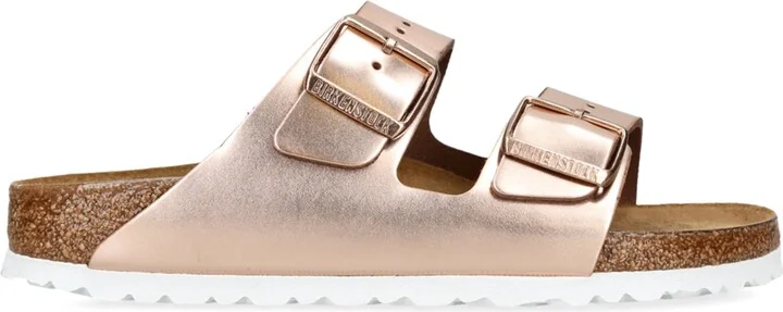 Birkenstock Leather Metallic Arizona Sandals