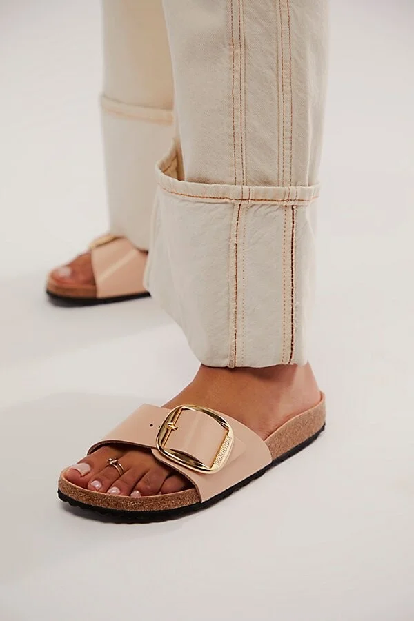 Birkenstock Madrid Big Buckle High Shine Sandals - Image 2