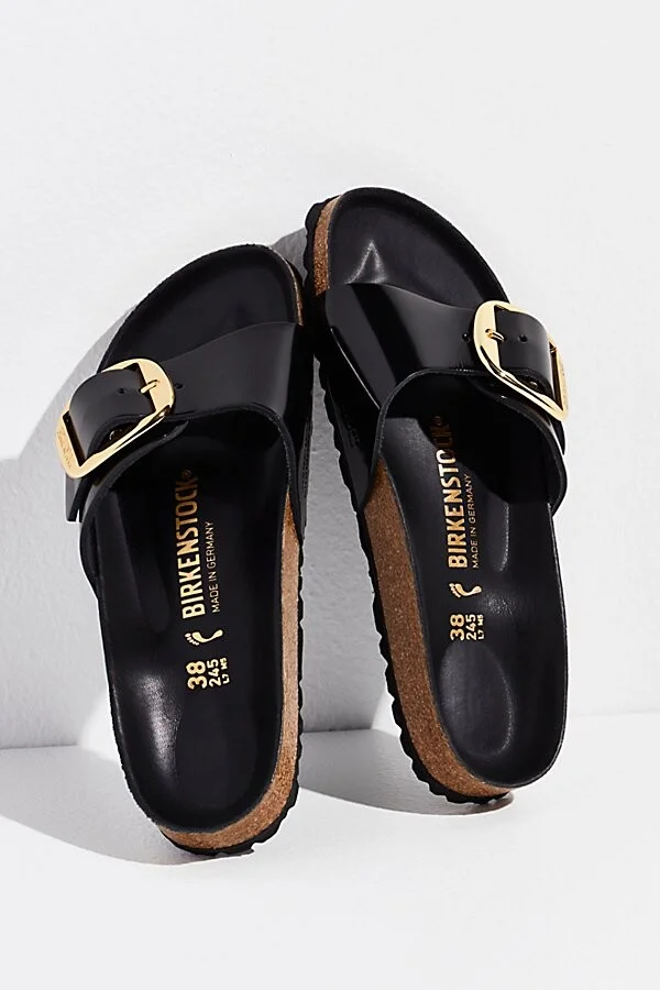 Birkenstock Madrid Big Buckle High Shine Sandals - Image 2