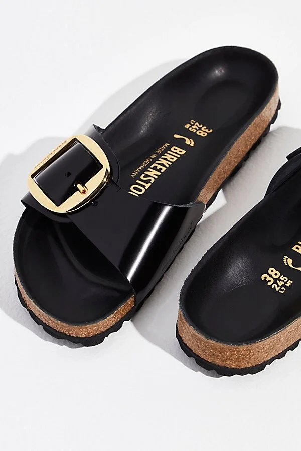 Birkenstock Madrid Big Buckle High Shine Sandals - Image 3