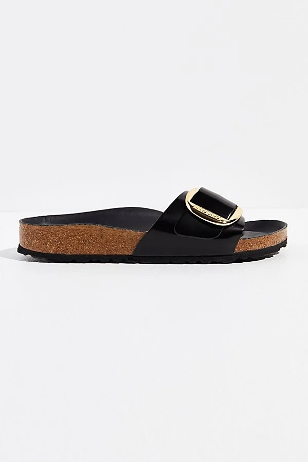 Birkenstock Madrid Big Buckle High Shine Sandals - Image 4