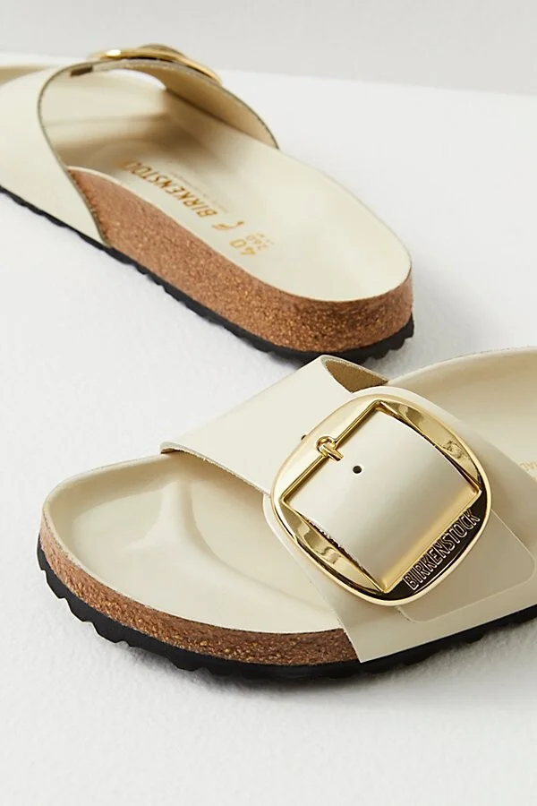 Birkenstock Madrid Big Buckle High Shine Sandals - Image 2