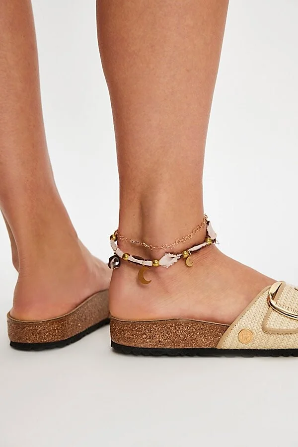 Birkenstock Madrid Big Buckle Raffia Sandals - Image 3