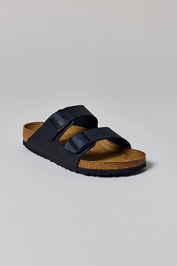 Birkenstock Men's Arizona Birko-Flor Sandal in Black - Image 4