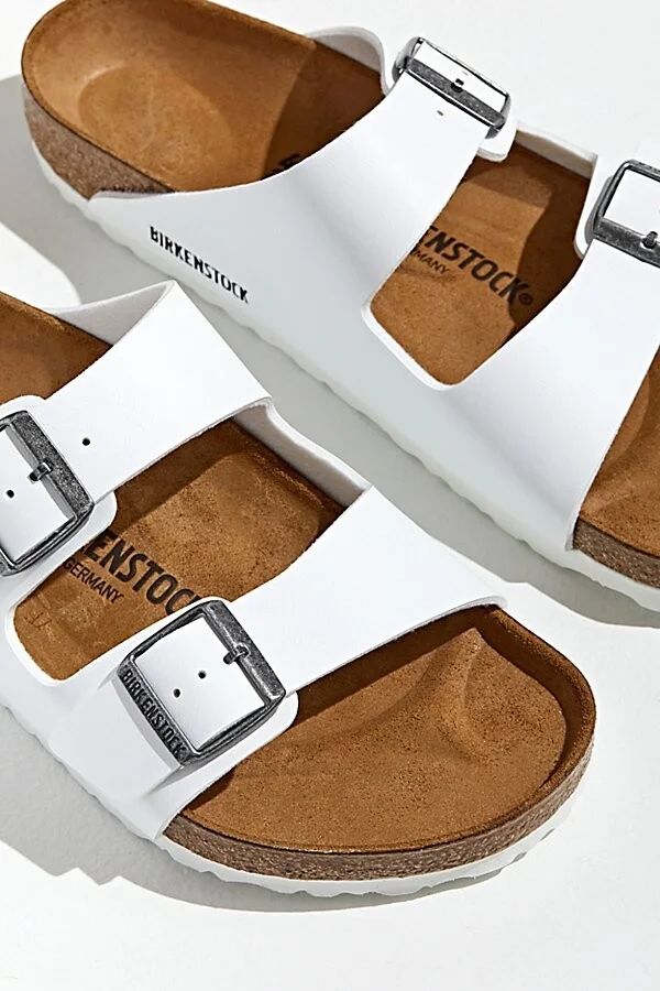 Birkenstock Men's Arizona Birko-Flor Sandal in White - Image 5