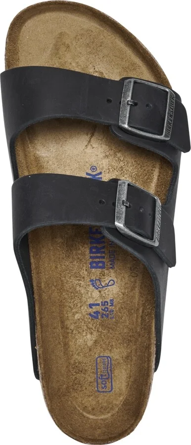 Birkenstock Men's Arizona Essentials Leather Two-Strap Sandals from Finish Line - Image 5