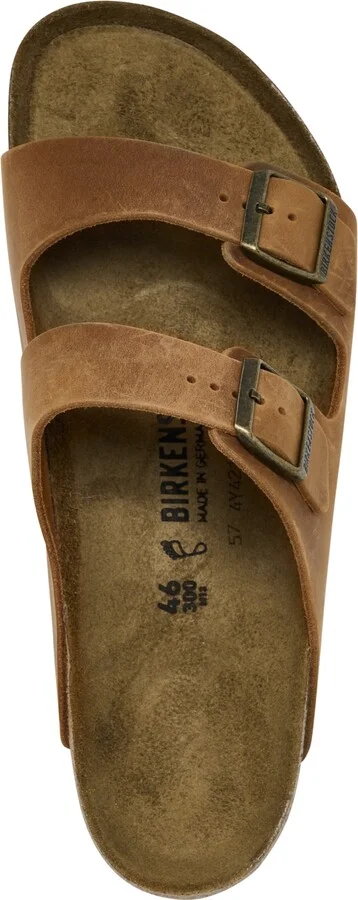 Birkenstock Men's Arizona Leather Two-Strap Sandals from Finish Line - Image 5