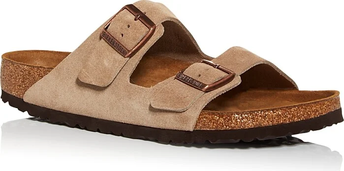 Birkenstock Men's Arizona Slide Sandals in Beige