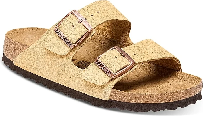 Birkenstock Men's Arizona Slide Sandals in Light Brown