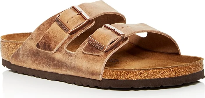 Birkenstock Men's Arizona Slide Sandals in Tobacco