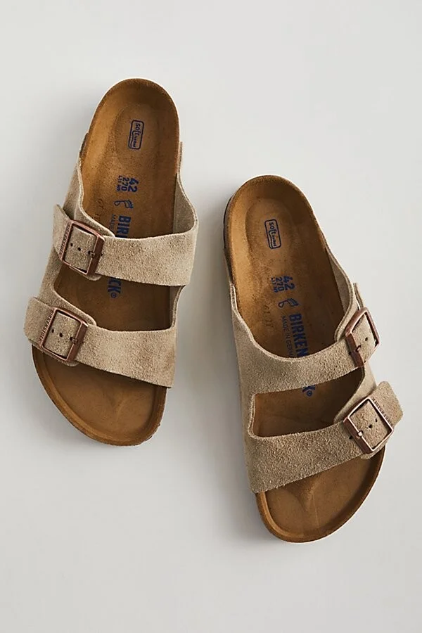 Birkenstock Men's Arizona Soft Footbed Sandal in Mink at Urban Outfitters - Image 7