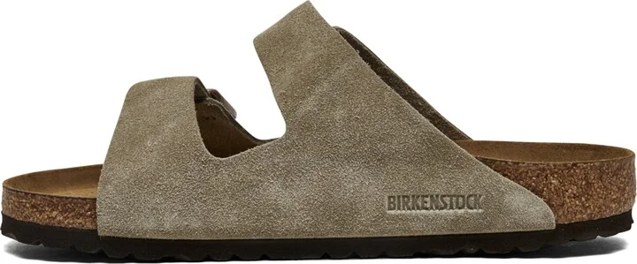Birkenstock Men's Arizona Suede Leather Soft Footbed Casual Sandals from Finish Line - Image 3