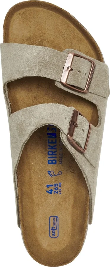 Birkenstock Men's Arizona Suede Leather Soft Footbed Casual Sandals from Finish Line - Image 6