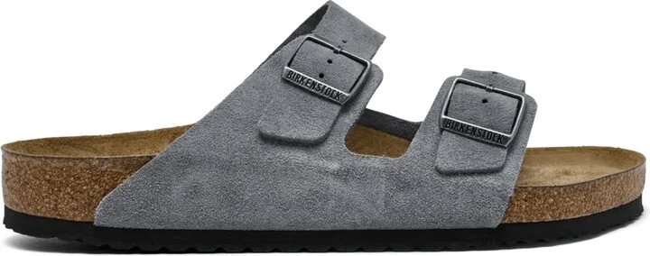 Birkenstock Men's Arizona Suede Leather Soft Footbed Casual Sandals from Finish Line - Image 7