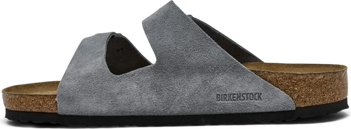 Birkenstock Men's Arizona Suede Leather Soft Footbed Casual Sandals from Finish Line - Image 8