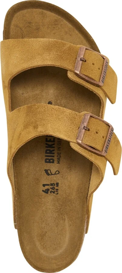Birkenstock Men's Arizona Suede Leather Soft Footbed Sandals from Finish Line - Image 3