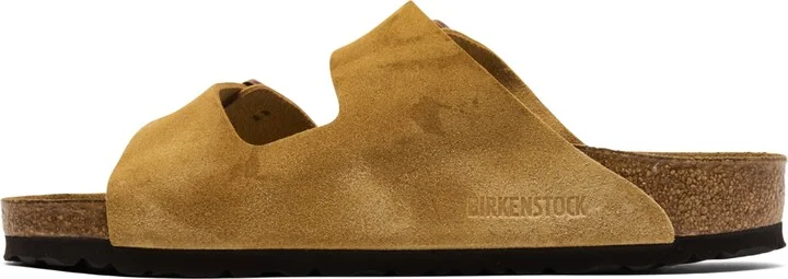 Birkenstock Men's Arizona Suede Leather Soft Footbed Sandals from Finish Line - Image 5