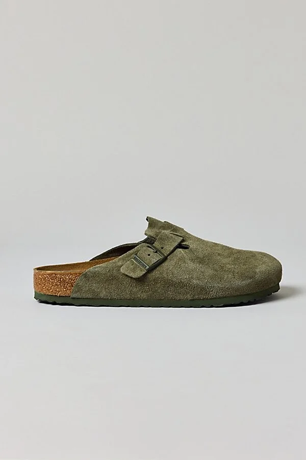 Birkenstock Men's Boston Suede Clog in New Navy Suede - Image 4