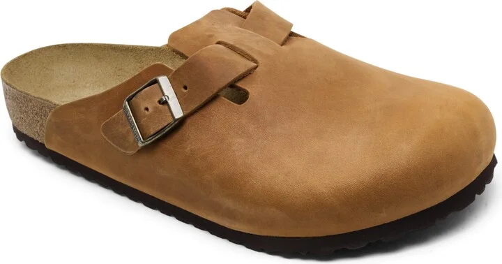 Birkenstock Men's Leather Boston Clogs from Finish Line