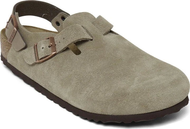 Birkenstock Men's Tokio Suede Leather Clogs from Finish Line