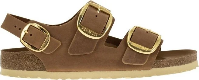 Birkenstock Milano Buckled Round-Toe Slingback Sandals