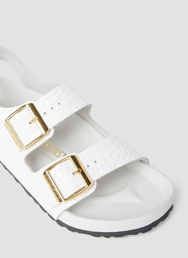 Birkenstock Milano Embossed Sandals - Woman Sandals White Eu - 35 - Image 5