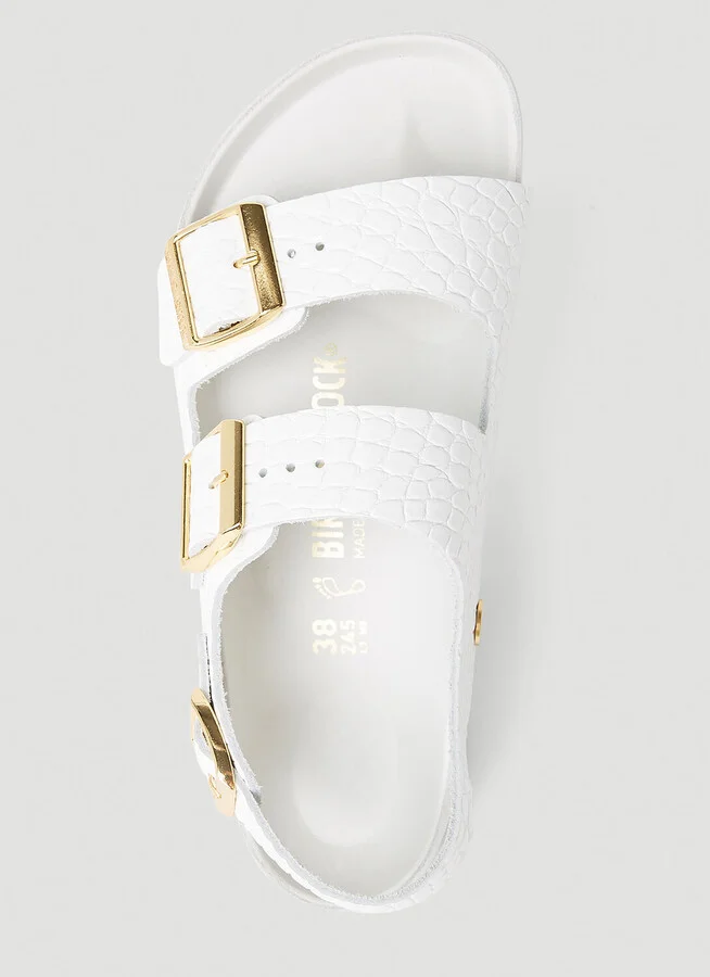 Birkenstock Milano Embossed Sandals - Woman Sandals White Eu - 35 - Image 7
