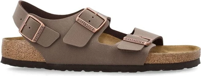 Birkenstock Milano Logo Engraved Double-Strap Sandals