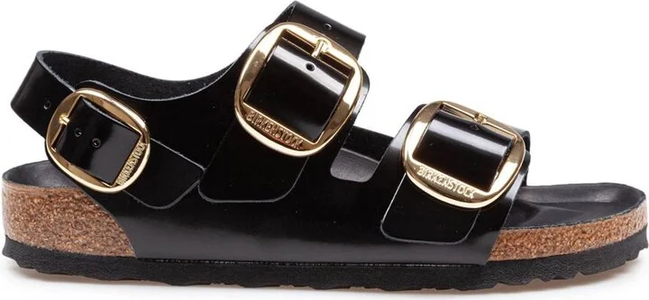 Birkenstock Milano Model Sandal In Lacquered Leather