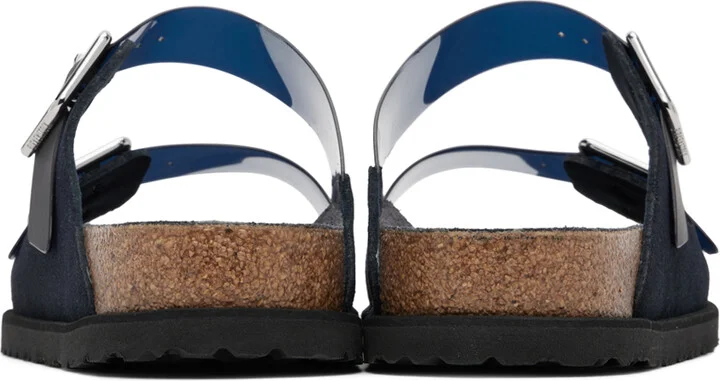 Birkenstock Navy 1774 Arizona PVC Milky Sandals - Image 2