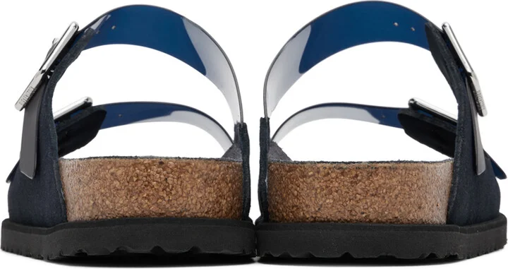 Birkenstock Navy 1774 Arizona PVC Milky Sandals - Image 2