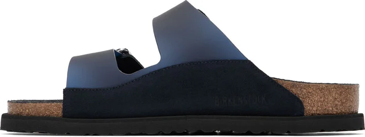Birkenstock Navy 1774 Arizona PVC Milky Sandals - Image 3