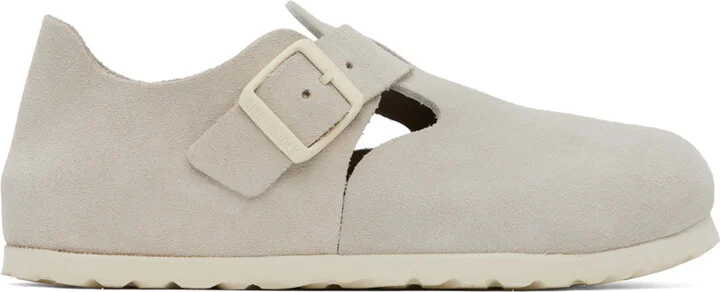 Birkenstock Off-White Narrow London Loafers