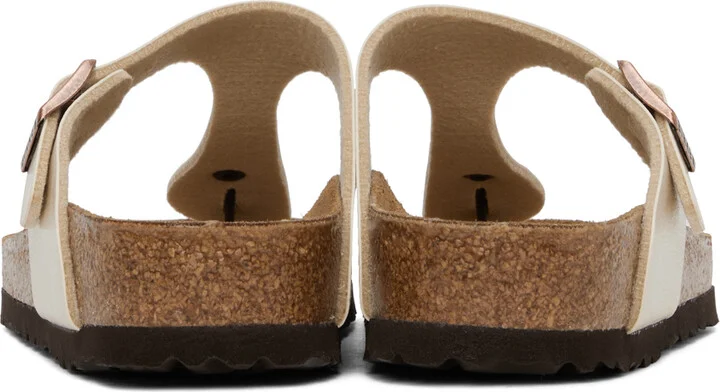 Birkenstock Off-White Regular Gizeh Sandals - Image 2